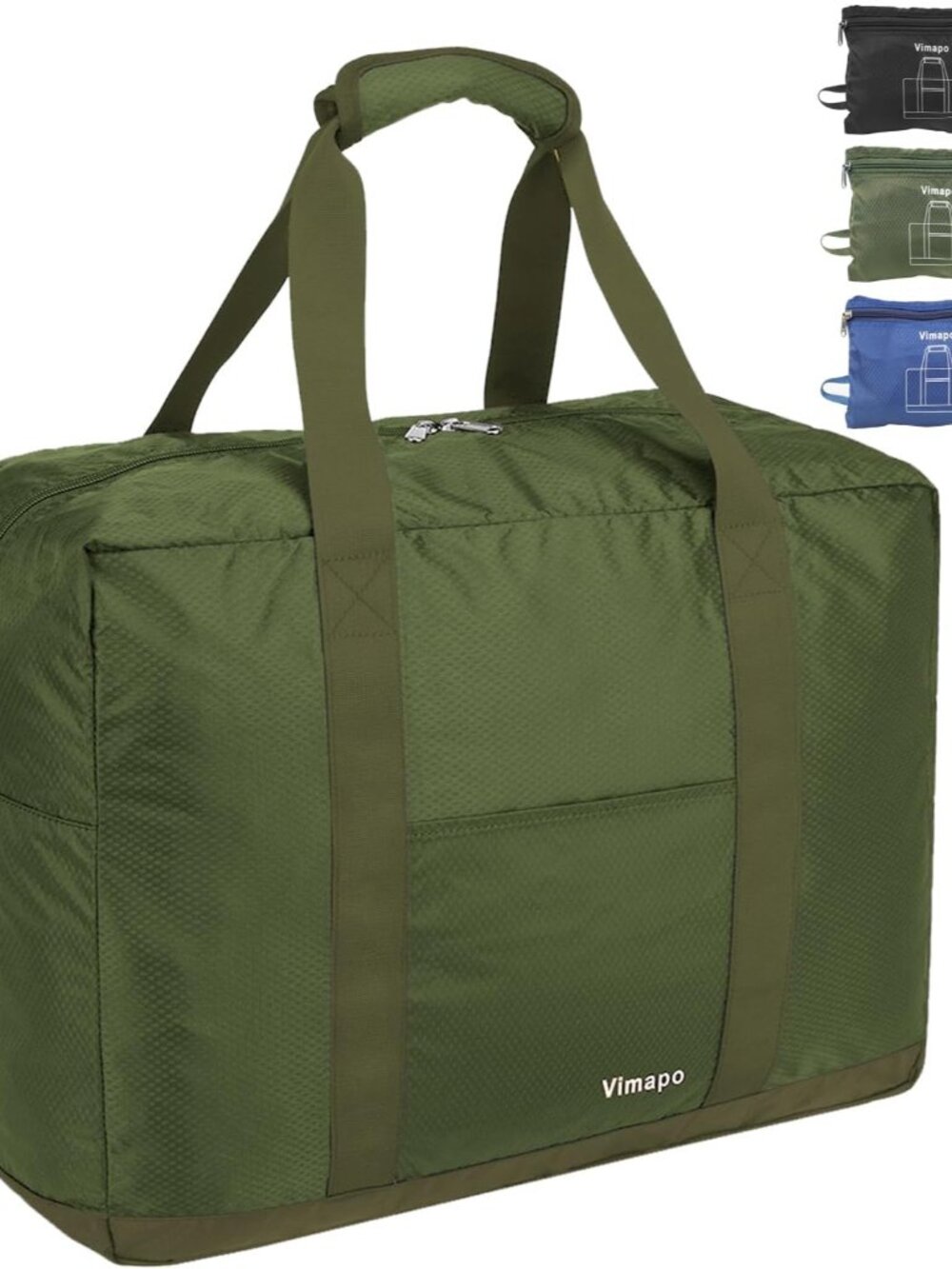 Foldable Travel Duffle Bag with Trolley Sleeve 40L Travel Bag
